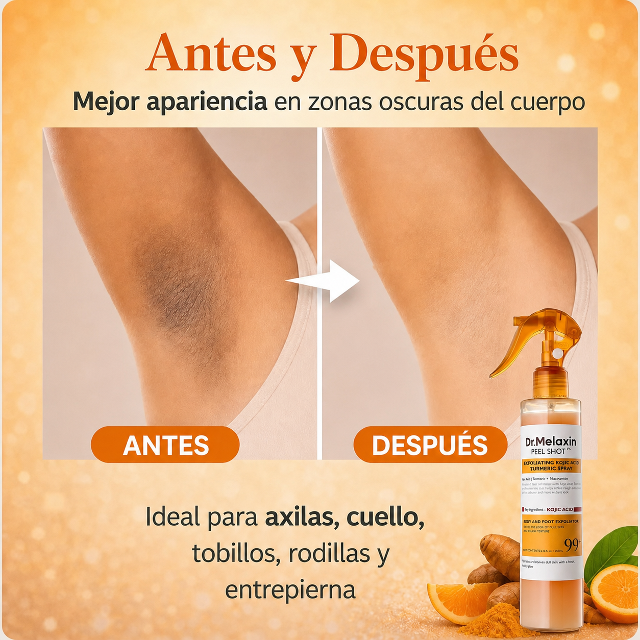 Aclara y suavisa zonas oscuras desde el primer uso