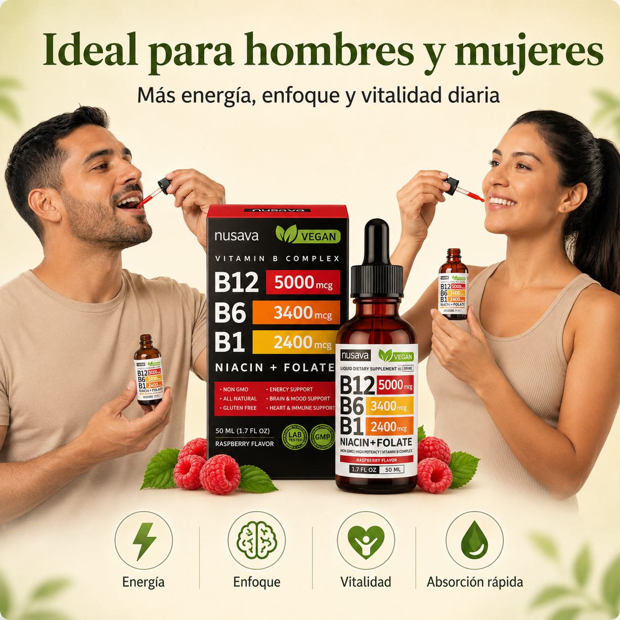 B12 Complex Original | Energía Inmediata y Vitalidad Diaria en Gotas