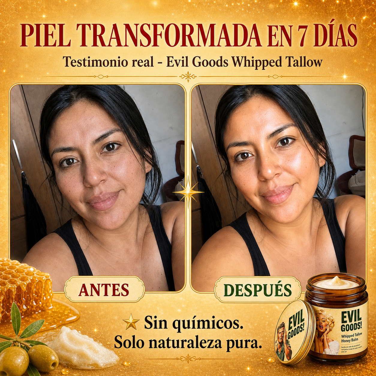 LA CREMA QUE TU PIEL ESTABA ESPERANDO - SIN QUIMICOS, SIN RELLENOS.
