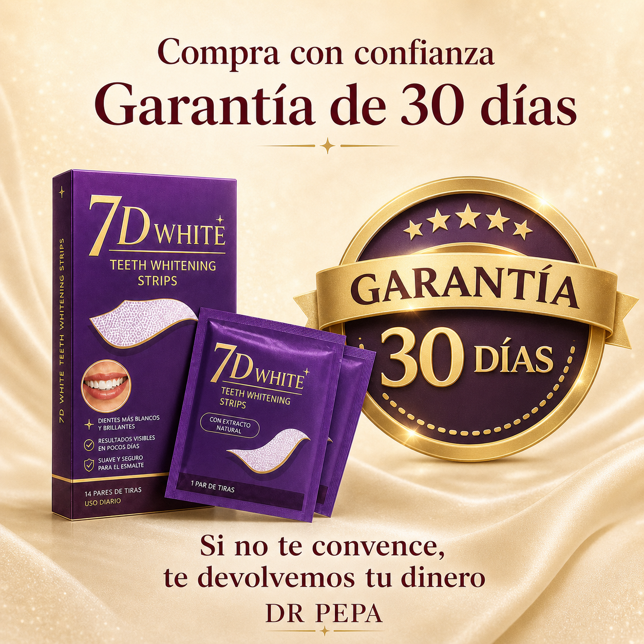 Elimina el amarillo de tus dientes desde el primer uso